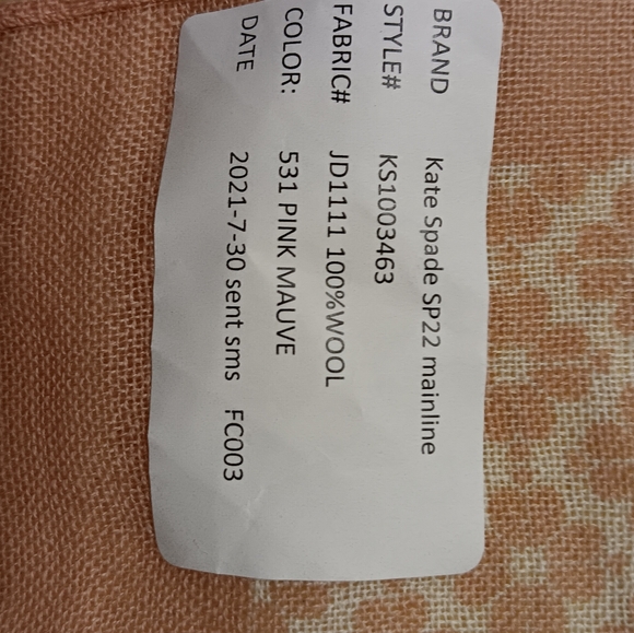 Kate Spade 100% Wool Scarve NWOT - Picture 2 of 5